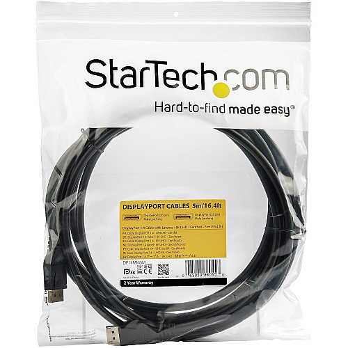 StarTech 16ft Certified 8k Displayport 1.4 Cable (DP14MM5M)