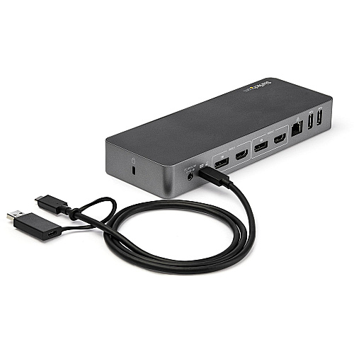 StarTech Hybrid Usb-c Usb-a Dock - 4k60 - 60w Pd (DK30C2DPPD)