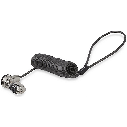 StarTech Coiled Laptop Cable Lock K-slot - Combo (LTLOCK3DCOIL)