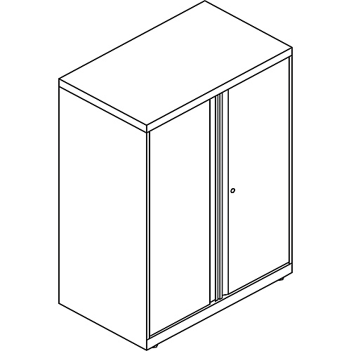 HON Flagship HFMSC183930RWB Storage Cabinet 30" Depth x 39" Height - Lockable, Leveling Glide, Removable Lock, Key Lock, Modular - Loft - Loft (SC183930LGLO)