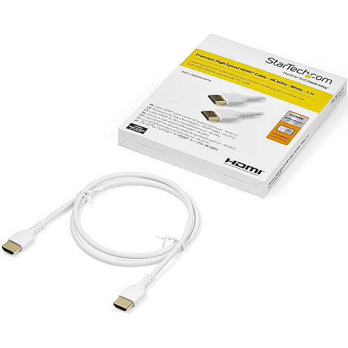 StarTech 1m 4k Premium Hdmi 2.0 Cable Durable 3ft (RHDMM1MPW)