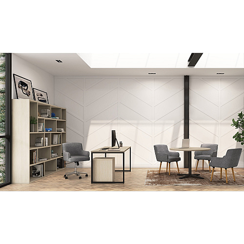 HON Matter Chair Fabric Back Material - Light Gray - 1 Each (VL238GRY01)