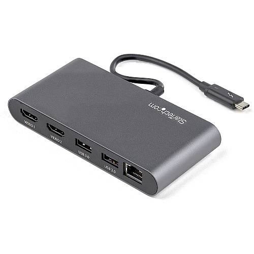 StarTech Thunderbolt 3 Mini Dock - Dual Hdmi 4k (TB3DKM2HDL)