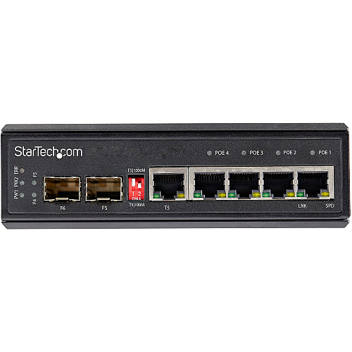 StarTech Industrial 6port Gigabit Poe+ Switch 30w (IES1G52UP12V)