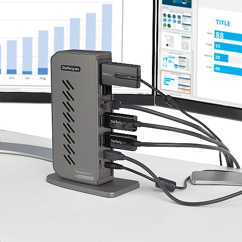 StarTech Hybrid Usb-c Usb-a Dock - Dual Hdmi/dp (DK30A2DHU)