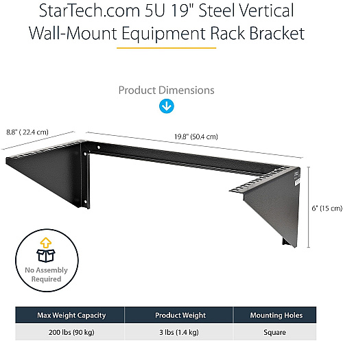 StarTech 5u Vertical Wall Mount Rack/network Rack (RK519WALLV)