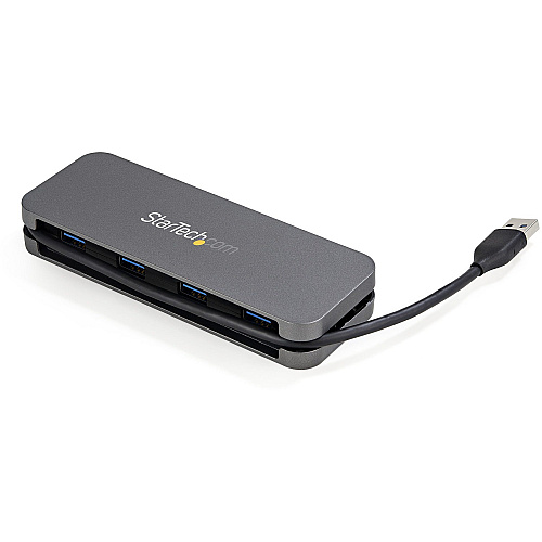 StarTech 4 Port Usb 3.0 Hub 5gbps 4a - 11in Cable (HB30AM4AB)