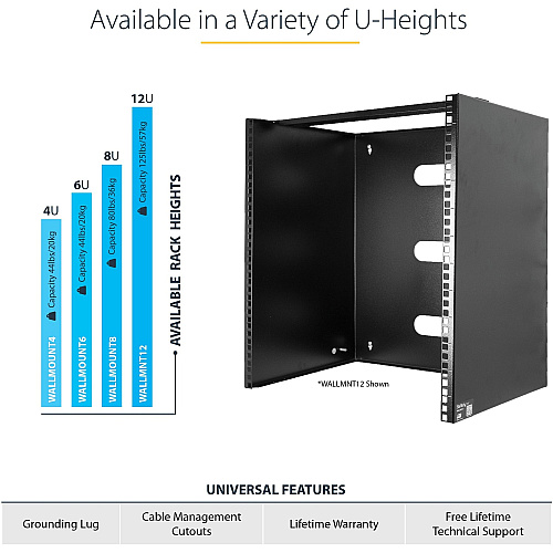 StarTech 4u Wall Mount Rack (19in) - 14in Deep (WALLMOUNT4)