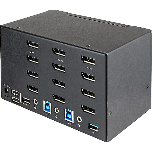 StarTech 2-pt Quad Monitor Displayport Kvm Switch (SV231QDPU34K)