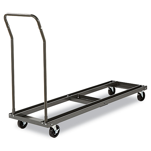 Alera Chair/Table Cart, Metal, 600 lb Capacity, 20.86" x 50.78" to 72.04" x 43.3", Black (ALEFTCART)