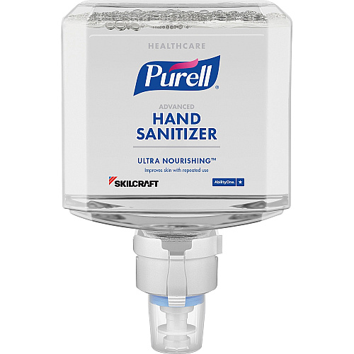 AbilityOne SKILCRAFT Hand Sanitizer Refill 40.6 fl oz (1200 mL) - Touchless Dispenser - Kill Germs - Hand, Skin - 2 / Box (6941827)