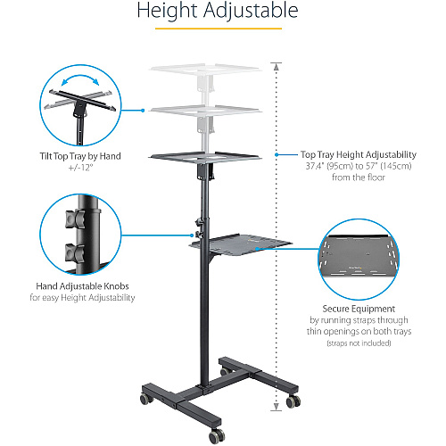 StarTech Mobile Projector And Laptop Stand/cart (ADJPROJCART)