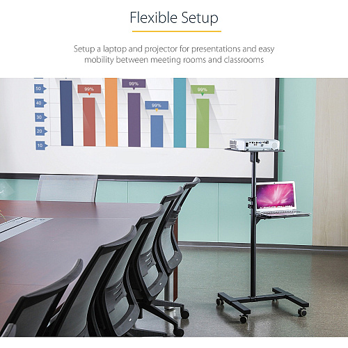 StarTech Mobile Projector And Laptop Stand/cart (ADJPROJCART)