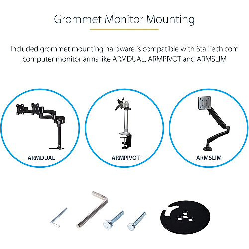 StarTech Corner Sit Stand Desk Converter 35x21in (ARMSTSCORNR)