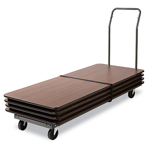 Alera Chair/Table Cart, Metal, 600 lb Capacity, 20.86" x 50.78" to 72.04" x 43.3", Black (ALEFTCART)