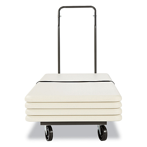 Alera Chair/Table Cart, Metal, 600 lb Capacity, 20.86" x 50.78" to 72.04" x 43.3", Black (ALEFTCART)