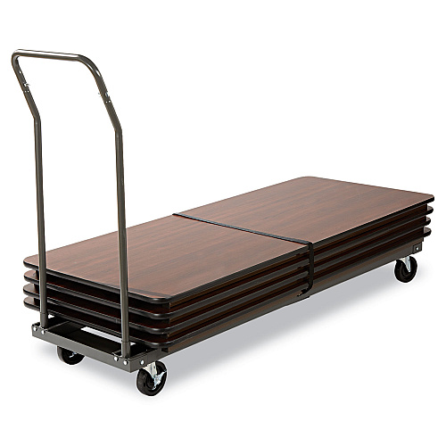 Alera Chair/Table Cart, Metal, 600 lb Capacity, 20.86" x 50.78" to 72.04" x 43.3", Black (ALEFTCART)