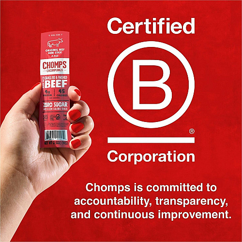 CHOMPS Original Beef Chomplings Snack Sticks (LCO24)