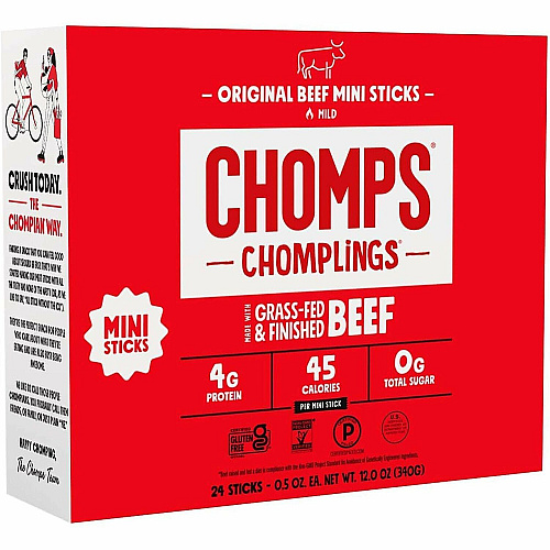 CHOMPS Original Beef Chomplings Snack Sticks (LCO24)
