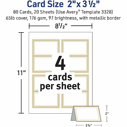 Avery Tent Card (03328)