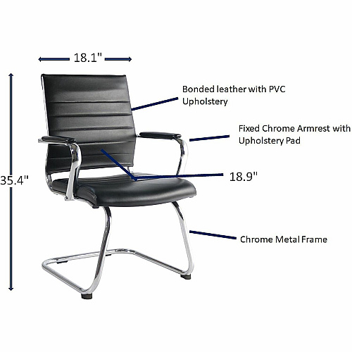 Lorell Tempo Modern Guest Chair (63222)