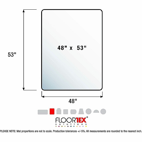 Floortex Cleartex Unomat Chair Mat (NRCMFLPD0004)