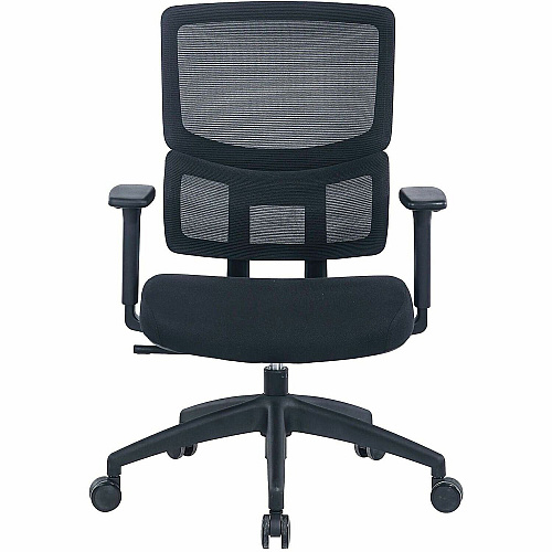 Lorell Ripley Mid Mesh-Back Chair with Articulating Lumbar Support (63204)