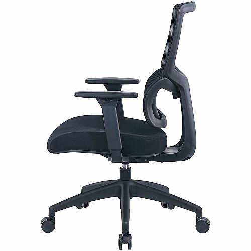 Lorell Ripley Mid Mesh-Back Chair with Articulating Lumbar Support (63204)