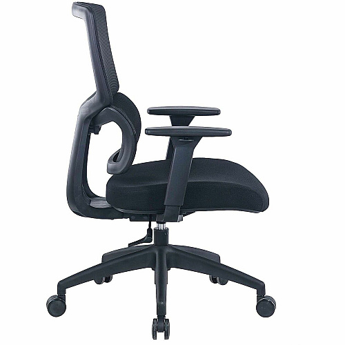 Lorell Ripley Mid Mesh-Back Chair with Articulating Lumbar Support (63204)