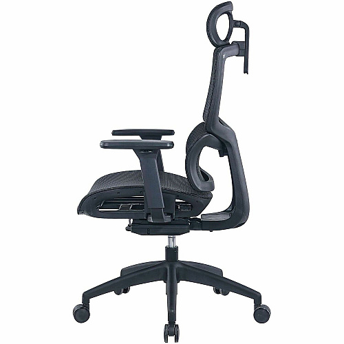 Lorell Ripley All-Mesh High-Back Chair with Articulating Lumbar Support (63200)