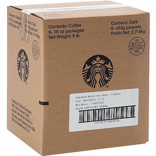 Starbucks Sunsera Blend Whole-Bean Coffee (06022CT)