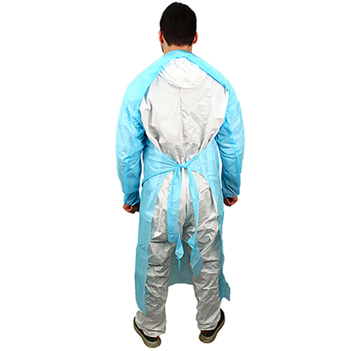 Impact 55 In. Isolation Gown L/s Elastic Wrists, Blue, 100/cs, Case Of 100 (MCPE-55B)