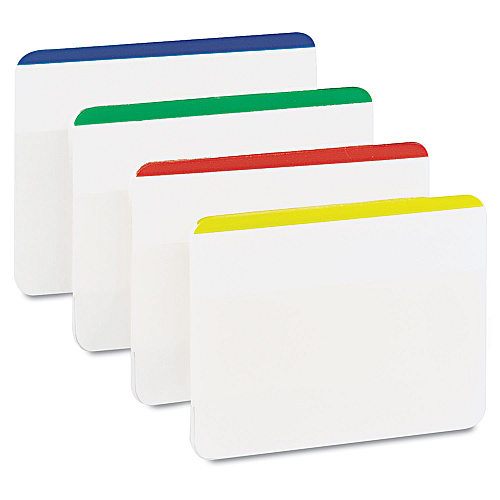 Post-it Lined Tabs, 1/5-Cut, Assorted Colors, 2" Wide, 24/Pack (686F1)