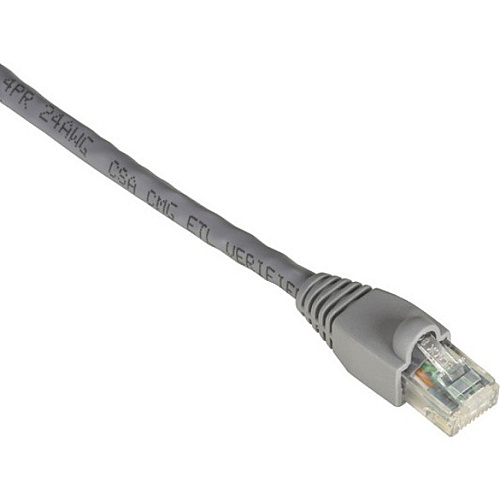 Black Box Cat6 550-mhz Snagless Stranded Ethernet Patch Cable - Unshielded (utp), Cm Pvc (rj45 M/m), Gray, 50-ft. (15.2-m) (EVNSL6400050)