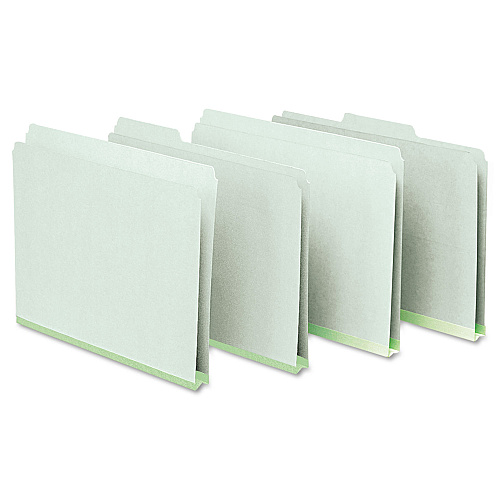 Clear Folders Heavyweight Reinforced File Folders, 1/3-Cut Tab, Letter Size Plastic Folders With Pockets