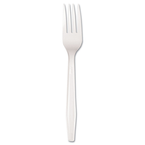 Boardwalk&reg; Full Length 6.125" Polystyrene Forks, White, 100 Forks (BWKFORKMWPSBX)