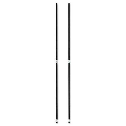 Alera Stackable Posts For Wire Shelving, 36 "High, Black, 4/Pack (ALESW59PO36BL)