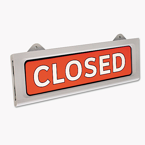 COSCO Message/Business Hours Sign, 15 x 20.5, Black/Red (098221)