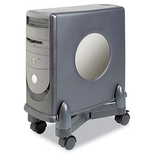Kelly Computer Supply Computer Stand with Locking Wheels, Supports 40 lb, 3 x 16.5 x 4.5, Black (10870)