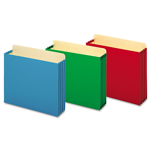 Pendaflex File Cabinet Pockets, 3.5" Expansion, Letter Size, Green, 10/Box (FC1524PGRE)