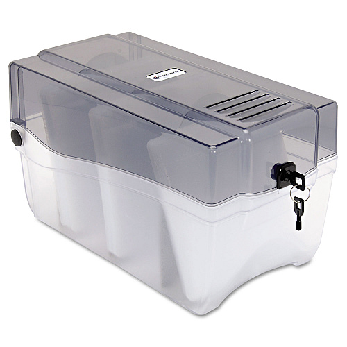 Innovera CD/DVD Storage Case, Holds 150 Discs, Clear/Smoke (IVR39502)
