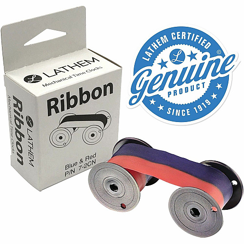 Lathem Ribbon - Blue, Red - 1 Each (72CN)