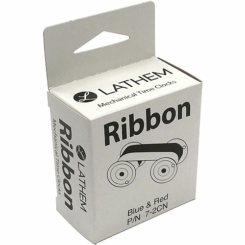 Lathem Ribbon - Blue, Red - 1 Each (72CN)