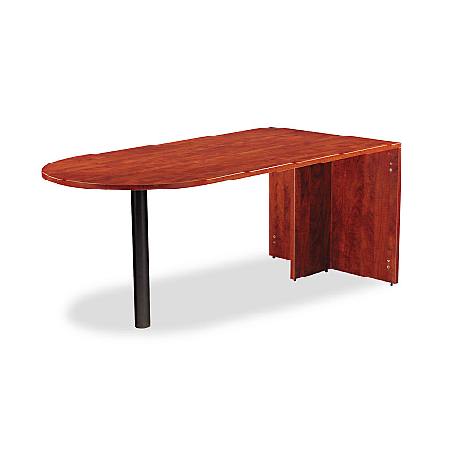 Alera Valencia Series D-Top Desk, 71" x 35.5" x 29.63", Medium Cherry (ALEVA277236MC)