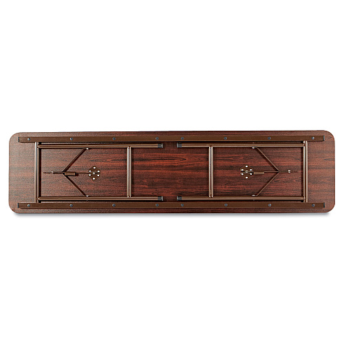 Alera Wood Folding Table, Rectangular, 71.88w x 17.75d x 29.13h, Mahogany (ALEFT727218MY)