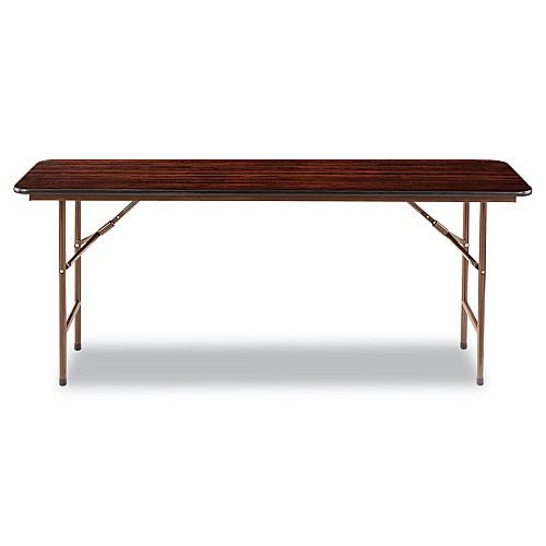 Alera Wood Folding Table, Rectangular, 71.88w x 17.75d x 29.13h, Mahogany (ALEFT727218MY)