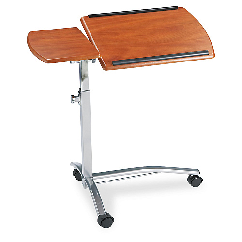 Safco Laptop Computer Caddy, 29.5" x 20" x 27" to 38", Medium Cherry (950MEC)