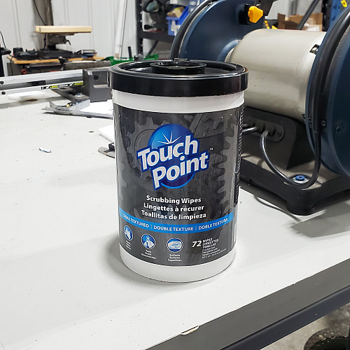 Touch Point Scrubbing Wipes Canister 72 Wipes/can 6 Can/cs, 1 Cannister (PNP36072)