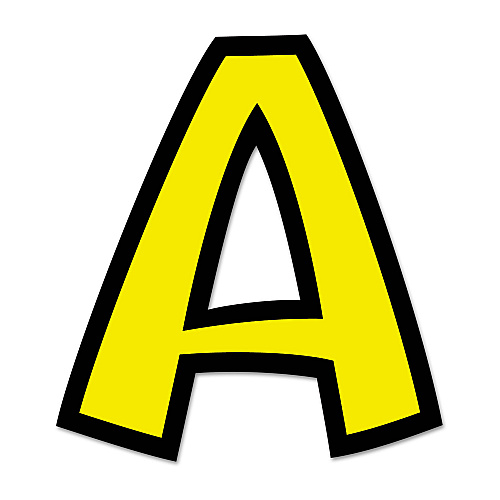 TREND Ready Letters Playful Combo Set, Yellow, 4"h, 216/Set (T79743)