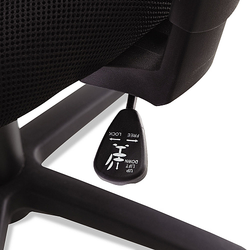 OIF Swivel/Tilt Mesh Task Chair with Adjustable Arms, Supports Up to 250 lb, 17.72" to 22.24" Seat Height, Black (OIFMT4818)